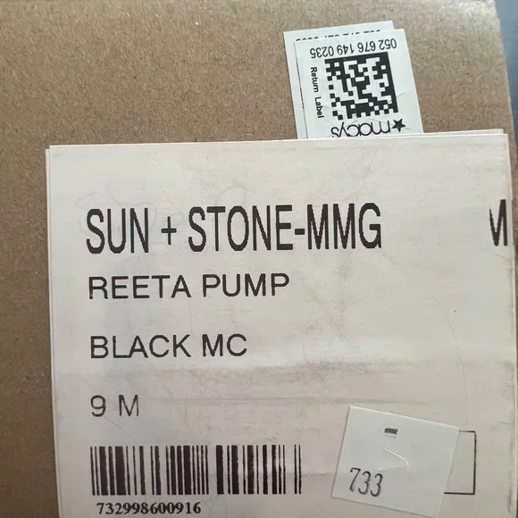 BRAND NEW! Sun & Stone Reeta Pump Black Heels - Picture 8 of 9